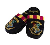Harry Potter Groovy UK Hogwarts Damen Pantoffeln, 38/40 EU, Schwarz/Burgunderrot/Gelb