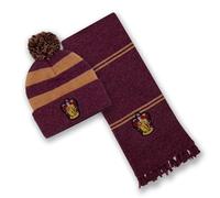 Harry Potter Gryffindor Erwachsene Mütze und Schal Winter Set, kastanienbraun, One size