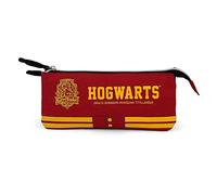 Karactermania Dreifach-Federmäppchen Harry Potter Gryffindor-FAN Weinrot