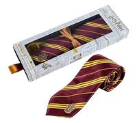 Harry Potter Gryffindor Krawatte mit Hauswappen-Anstecknadel - Offiziell lizenziertes Geschenkset, rot-goldene Krawatte, perfekt für Fans, Herren, Damen & Jugendliche, Sammlerartikel in Geschenkbox