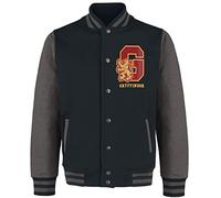Harry Potter Gryffindor - Quidditch Männer Collegejacke schwarz/grau meliert M