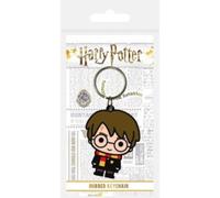 Pyramid international Schlüsselanhänger aus Gummi Harry Potter Chibi 4,5 x 6 cm Mehrfarbig