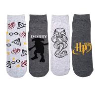 Harry Potter Harry Potter - Logo - Dobby - Todesser - 4er Set Socken multicolor in EU 39-42