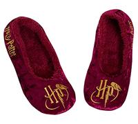 Harry Potter Hausschuhe für Damen, Mädchen, Teenager, Hogwarts, Slipper, Ballett, Pump, Slipper, Socken, burgunderfarben, 37 EU