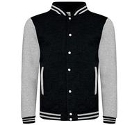 Harry Potter Unisex Erwachsene Hufflepuff Varsity Jacke, Schwarz , XL