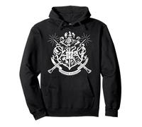Harry Potter Hogwarts Badge Wands Pullover Hoodie