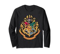 Harry Potter Hogwarts Crest Gold Langarmshirt