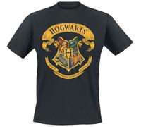 Harry Potter Hogwart's Crest Herren-T-Shirt - schwarz - Offizieller & Lizenzierter Fanartikel 4XL