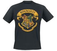 Harry Potter Hogwart's Crest T-Shirt schwarz in XL