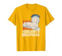 Harry Potter Hogwarts Express T-Shirt, Herren, Leuchtendes Gold, S