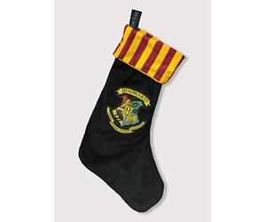 Harry Potter Hogwarts Fleece Christmas Stocking Woven Badge 47x30cm