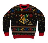 Harry Potter Hogwarts Houses Holiday Christmas Sweater Lizenzprodukt, schwarz, XX-Large