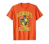 Harry Potter Hogwarts Hufflepuff Alumni T-Shirt, Herren, Orange, M