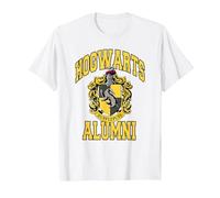 Harry Potter Hogwarts Hufflepuff Alumni T-Shirt, Herren, Weiß, S