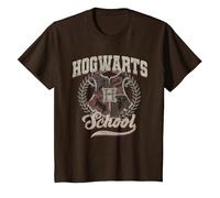 Harry Potter Hogwarts School Distress T-Shirt, Kinder, Braun, 116