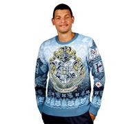 Harry Potter Hogwarts Strick-Weihnachtspullover - Festlicher Unisex-Sweater für Erwachsene & Jugendliche, Zauberer-Themen Geschenk für den Winter