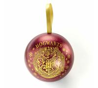 Harry Potter Hogwarts-Wappen, rote Kugel mit Zeitumkehrer-Halskette