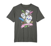 Harry Potter Honeydukes Sugar Skulls T-Shirt, Herren Große Größen, Anthrazit, 2X Tall