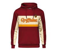 Harry Potter Hoodie mit Team Gryffindor Block Motiv für Herren Damen Unisex Baumwolle rot - L