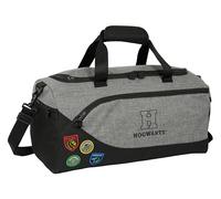 Harry Potter House of Champions - Sporttasche, Rucksack, ideal für Kinder verschiedener Altersgruppen, bequem und vielseitig, Qualität und Widerstandsfähigkeit, 50 x 25 x 25 cm, Grau meliert/Schwarz