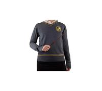Cinereplicas Harry Potter Hogwarts V-Ausschnitt Pullover - Erwachsene & Kinder - Offizielle Harry Potter Lizenz-S-Hufflepuff