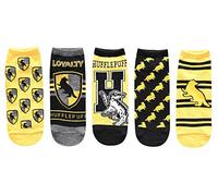 Harry Potter Hufflepuff Juniors/Damen 5er-Pack Knöchelsocken Größe 37-10