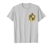 Harry Potter Hufflepuff Pocket Print T-Shirt, Herren, Silber, M