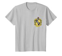 Harry Potter Hufflepuff Pocket Print T-Shirt, Kinder, Silber, 128