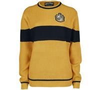 Harry Potter Hufflepuff - Quidditch Strickpullover gelb schwarz in L
