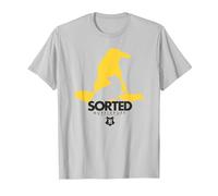 Harry Potter Hufflepuff Sorted T-Shirt, Herren, Silber, M