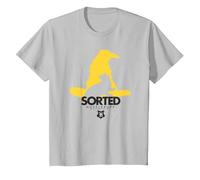 Harry Potter Hufflepuff Sorted T-Shirt, Kinder, Silber, 98
