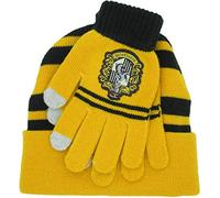 Harry Potter HUT und HANDSCHUHE Erwachsene Größe Haus von HUFFLEPUFF Original 100% offizielle Schule der Magie Hogwarts