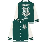 Harry Potter Jacke Jungen Mit Hogwarts Wappen, Varsity Jacke Für Jungen, Bomberjacke Kinder Baumwolle, Grün 116