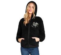 Harry Potter Kapuzenpullover Kinder Teddy Fleece Hoodie Teenager (14-15 Jahre, Schwarz HP Jugendliche)