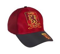 Harry Potter Kinder Basecap Gr. 53/54 - Verstellbare Mütze mit Wappen - Sonnenhut Jungen/Mädchen - Hogwarts Cap - Rot/Schwarz, Farbe: Braun, Bekleidungsgröße: 53/54