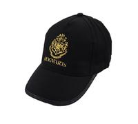 Harry Potter Kinder Basecap Jungen, Hogwarts & Gleis 9 3/4 Baseball Kappe in Schwarz oder Grau, Größen 52/54 cm, Farbe: Schwarz, Bekleidungsgröße: 54