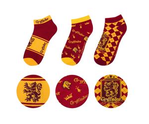 Harry Potter Knöchelsocken 3er-Pack Gryffindor