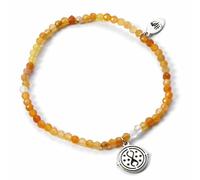 HARRY POTTER Kristall-Armband mit Anhänger aus Sterlingsilber mit Zeitumkehrer-Anhänger, Einheitsgröße, Sterling-Silber