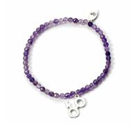 HARRY POTTER Kristall-Armband mit Blitzbolzen und Brillen-Charm, Einheitsgröße, Sterlingsilber, One Size, Aus Sterlingsilber