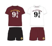 Harry Potter Kurz-Pyjama „9 3/4“ | Kinder | Gr. 134-164