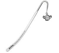 Harry Potter Lesezeichen mit Eule Hedwig Chibi Charm Anhänger 14cm versilbert