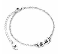 HARRY POTTER Luna Specs Charm-Armband aus Sterlingsilber, Einheitsgröße, Sterling-Silber