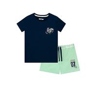 Harry Potter Mädchen Oberteil und Shorts Blau 152