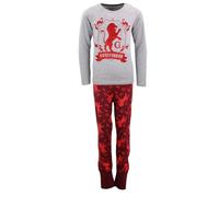 Harry Potter Mädchen Schlafanzug - 2-teilig Pyjama mit Langarmshirt & Hose - Offizielles Lizenzprodukt - Größen 134-164, Farbe: Dunkelrot, Bekleidungsgröße: 134/140