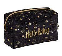 Harry Potter Make Up Bag for Women Girls Pencil Case Black Velvet Cosmetic Toiletries Bag Travel Accessory Deathly Hallows Gift