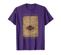 Harry Potter Marauder's Map Words T-Shirt, Herren, Violett, XL