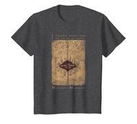 Harry Potter Marauder's Map Words T-Shirt, Kinder, Anthrazit Meliert, 152