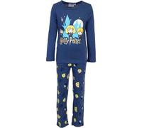 Harry Potter Nachtwäsche Schlafanzug aus Baumwolle Pyjama-Set für Kinder 4 Jahre Blau