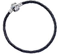 Harry Potter Offizielle Schwarzes Lederarmband für Schwebercharme - 21cm Extra groß