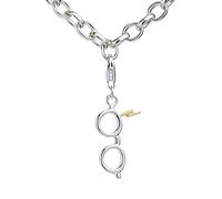 Harry Potter Offizieller Sterling Silber Lightning Bolt & Glasses Clip on Charm by The Carat Shop